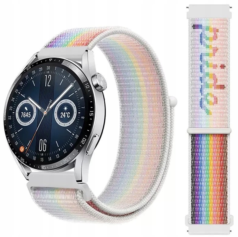 Pasek Nylon Velcro Spol Do Smartwatch|zegarka 20MM