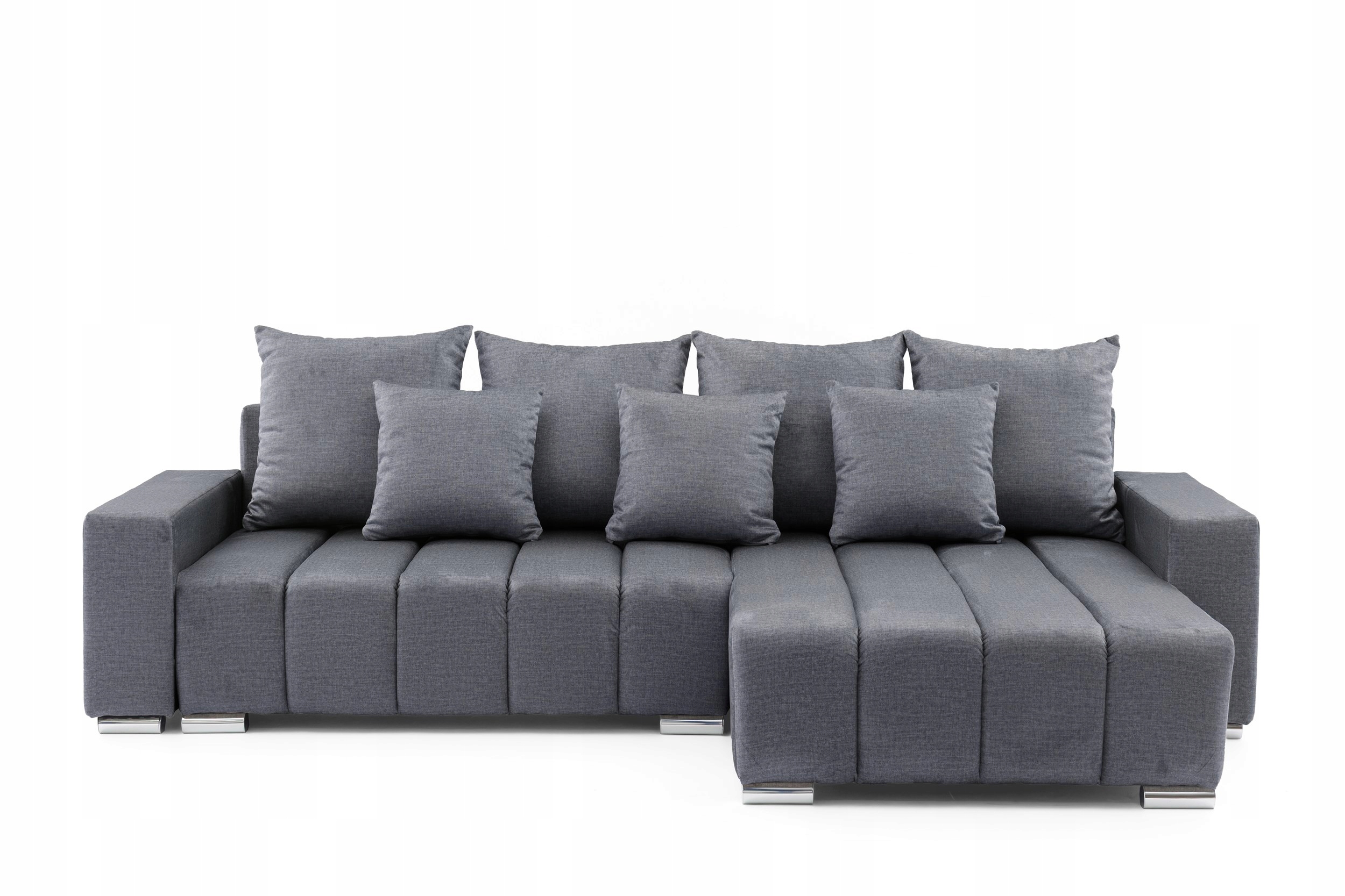 Rohová Sedací Souprava s funkcí spaní Volné polštáře