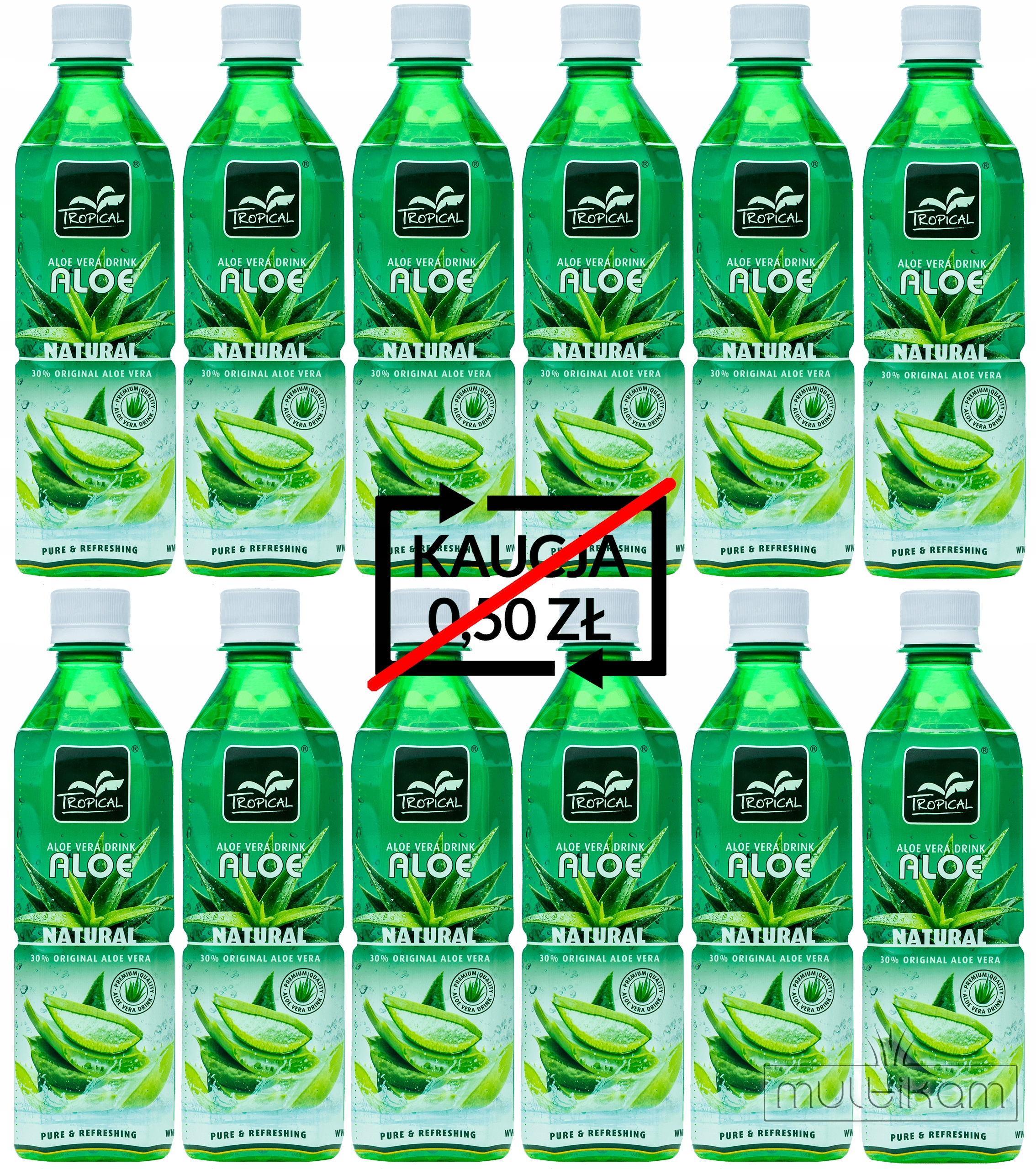 Levně Aloe Nápoj Tropical Natural 12 x 500 ml