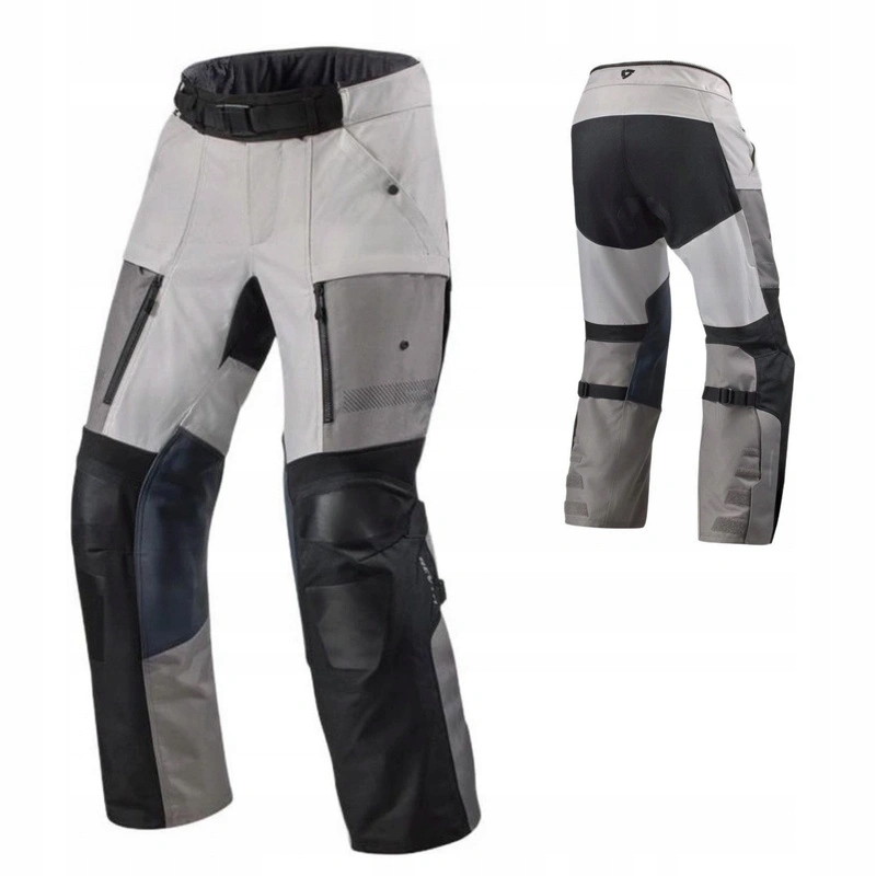 Pánske textilné motocyklové nohavice Revit Sand 5 H2O Silver/black čierne