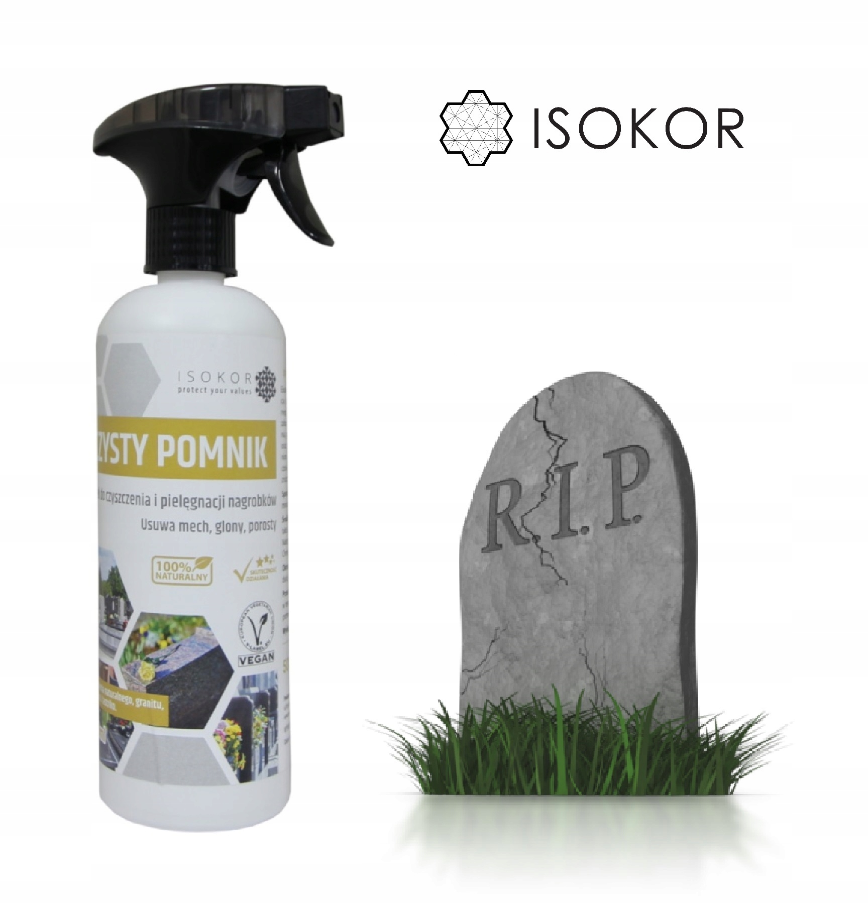 

Płyn do czyszczenia pomnika nagrobka Isokor 500 ml