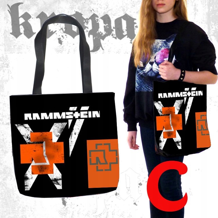 Torba na ramię RAMMSTEIN FullPrint WZORY! Tematyka, motyw Torba na ramię RAMMSTEIN FullPrint WZORY!