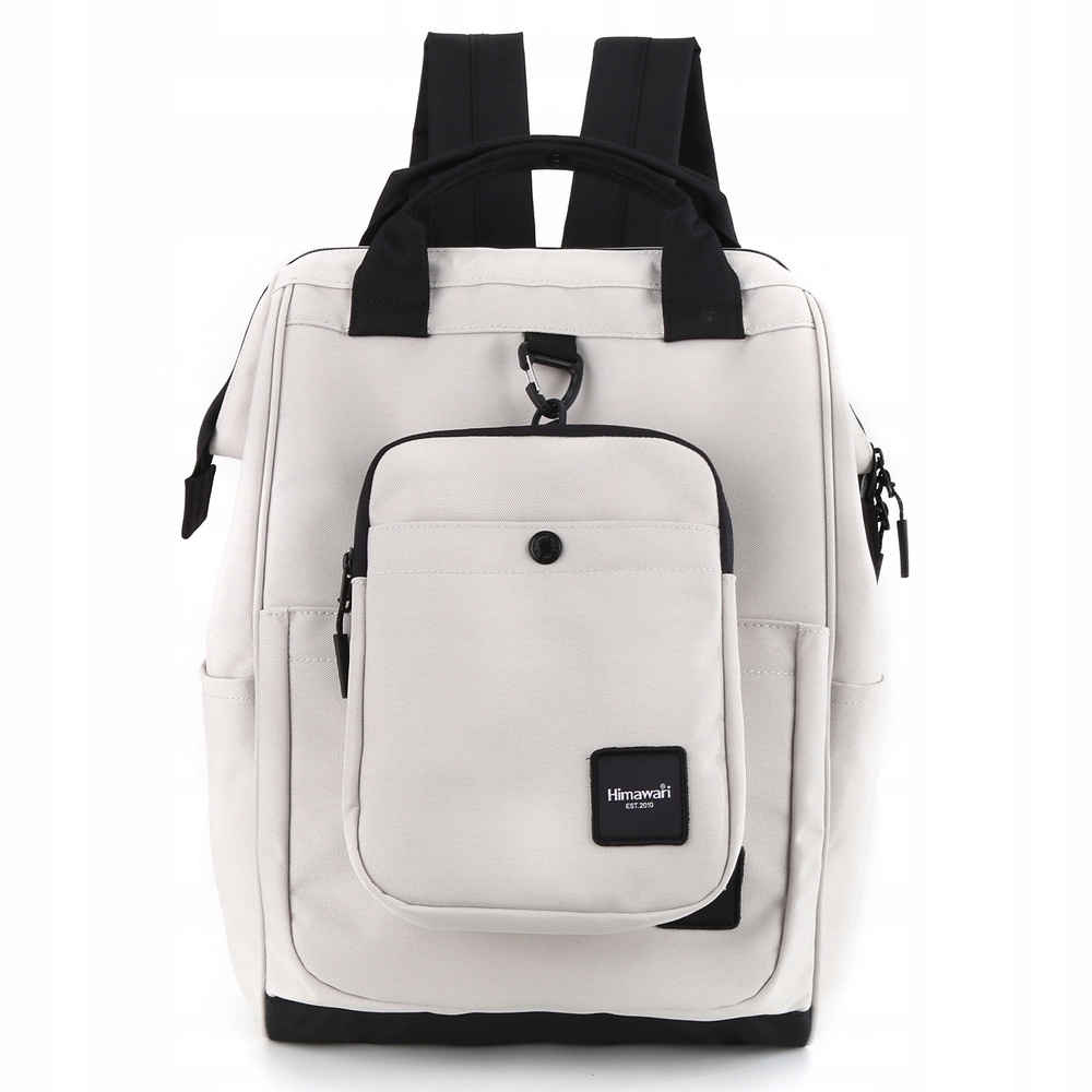 Plecak damski Himawari 0403 na laptopa 15" odpinana torebka 02 piaskowy