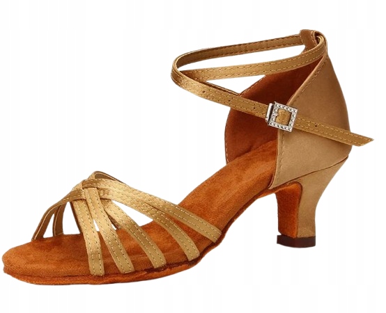 Buty Do Tańca Damskie Złote Na Obcasie 35 1SDC