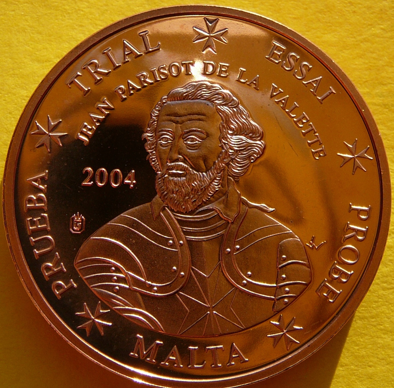 5 EURO CENT MALTA 2003 JEAN PARISOT VALETTE PRÓBA