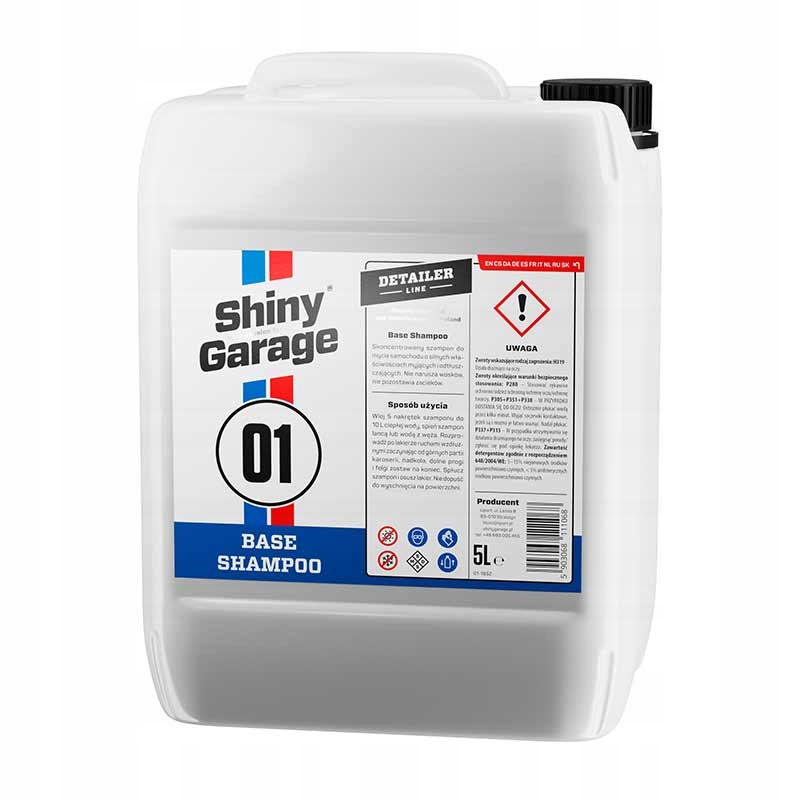 SHINY GARAGE Base Shampoo 5L Szampon Wiśnia