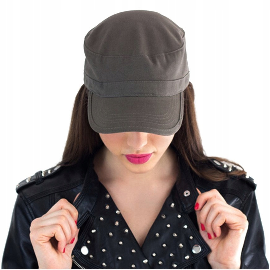 GRANATOWA CZAPKA Z DASZKIEM MĘSKA PATROLÓWKA REGULOWANE ZAPIĘCIE Odcień granatowy