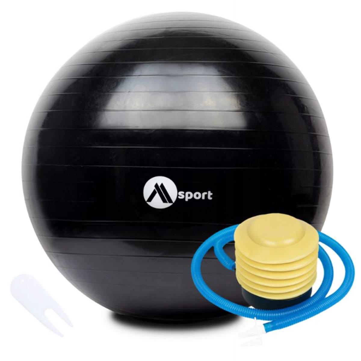 PIŁKA REHABILITACYJNA GIMNASTYCZNA FITNESS DO PILATES POMP 65CM + POMPKA