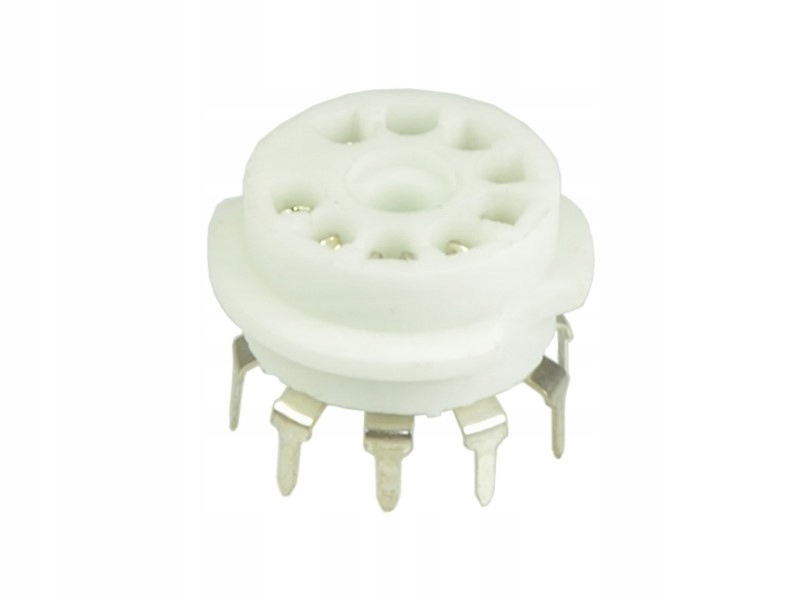 PODSTAWKA CERAMICZNA 9PIN PCB8 NOVAL 12AX7 12AT7