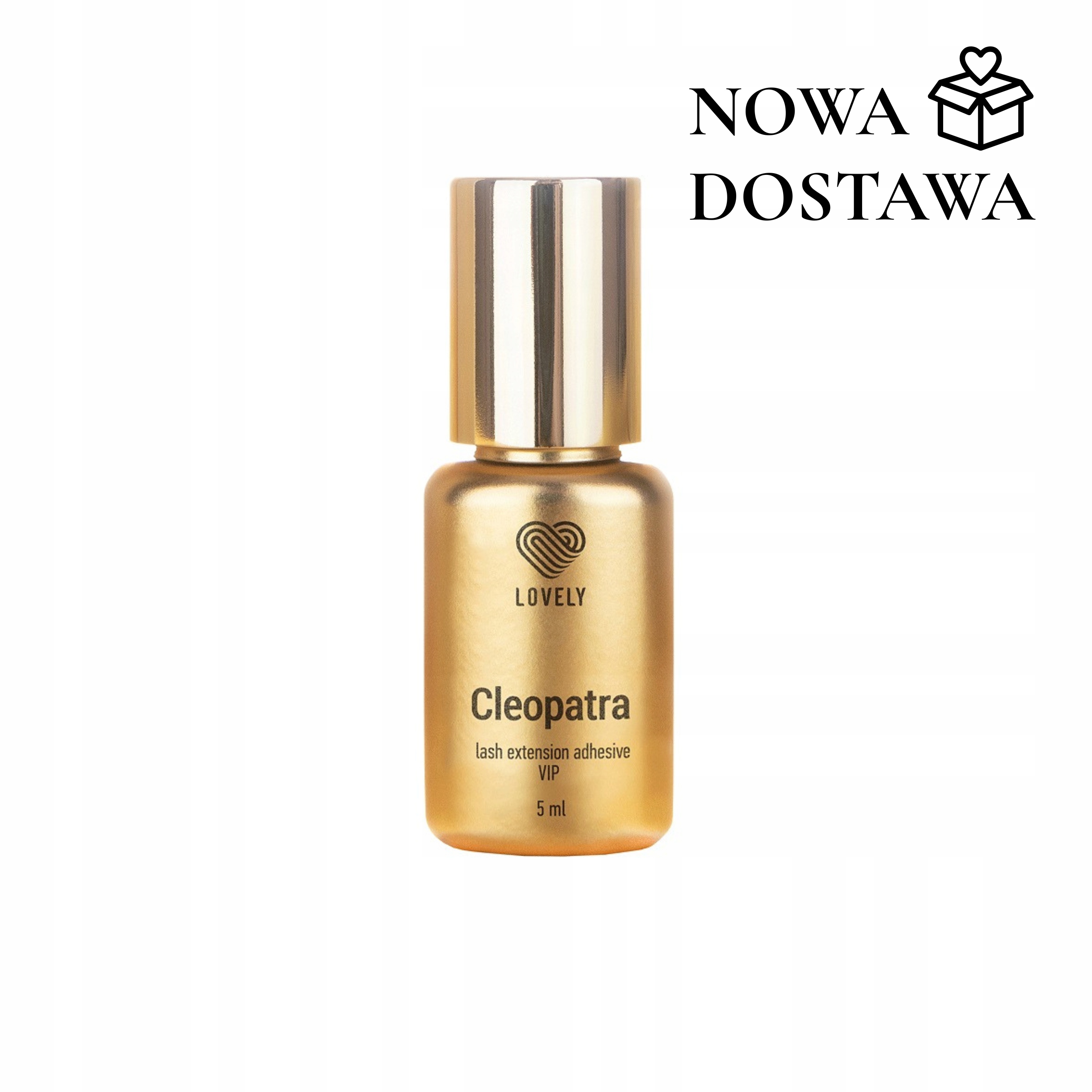 Lovely Cleopatra 5 ml Klej do Przedłużania Rzęs Profesjonalny Czarny