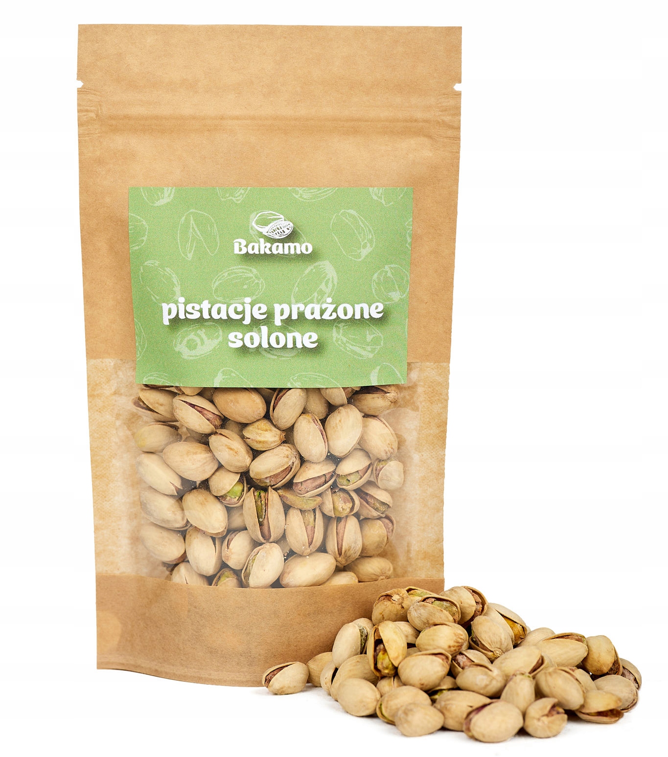Pistácie Pražené Solené Čerstvé Velké Prémiové Kvality Usa 500g 0,5 kg Bakamo