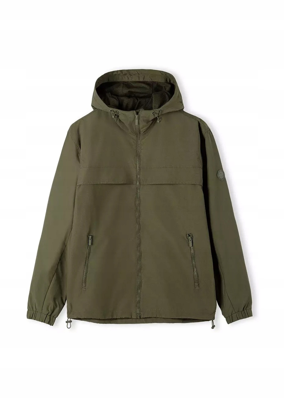 Pánská jarní bunda s větrovkou a kapucí Cross Jeans 40293-002 Khaki M