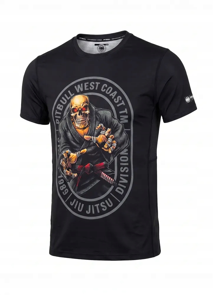 Pánské rychleschnoucí tričko Pitbull technické s potiskem Mesh Jiu Jitsu