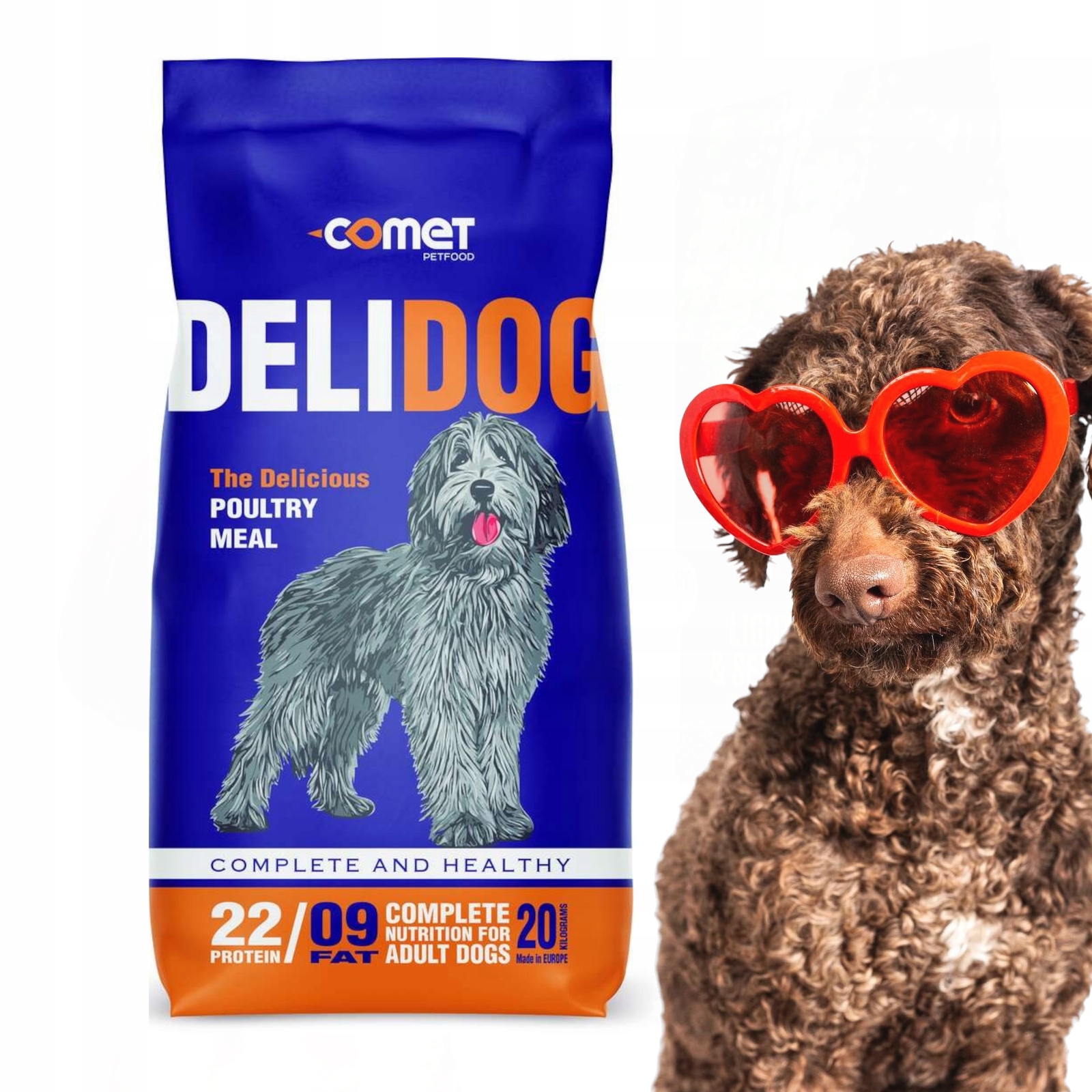 Delidog 20kg karma dla psa dorosłego sucha duże opakowanie wszystkie rasy