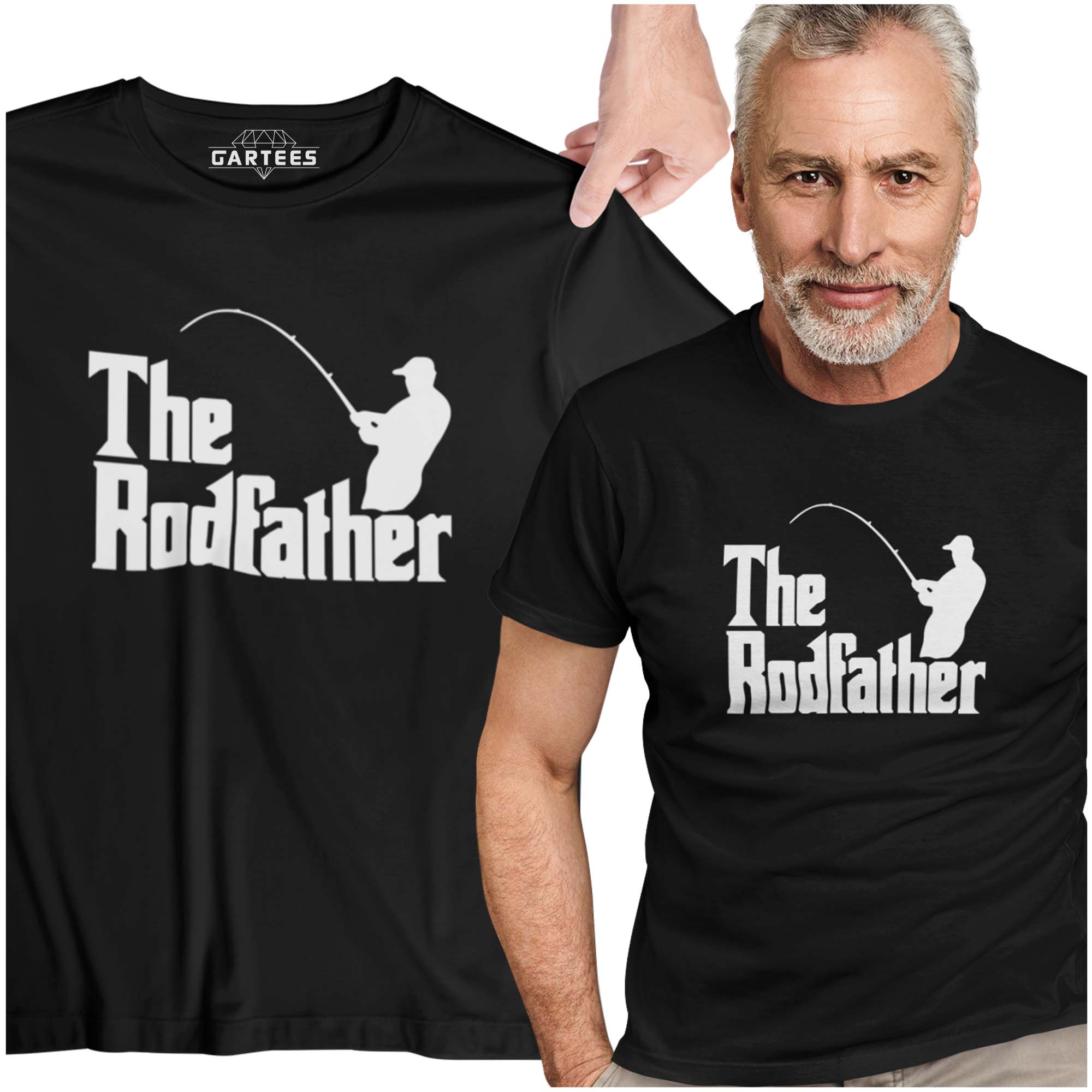 

Koszulka Męska The Rod Father Wędkarz Wędka Super