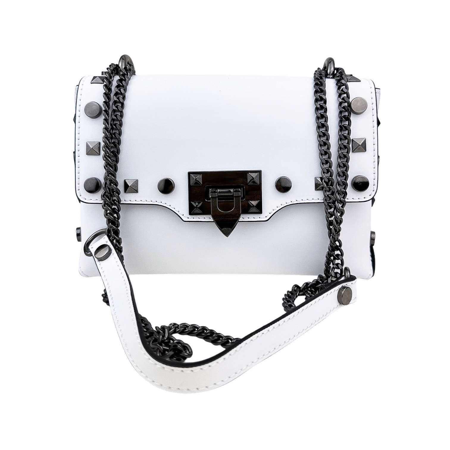 Dámská kabelka z pravé kůže Prima-M Bílá