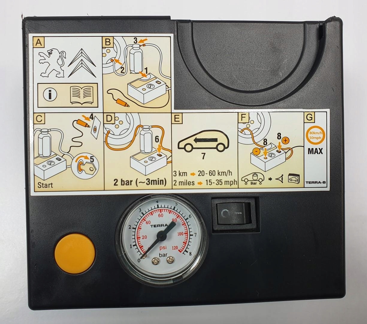 KOMPRESOR DO POMPOWANIA KOŁA CITROEN BERLINGO II