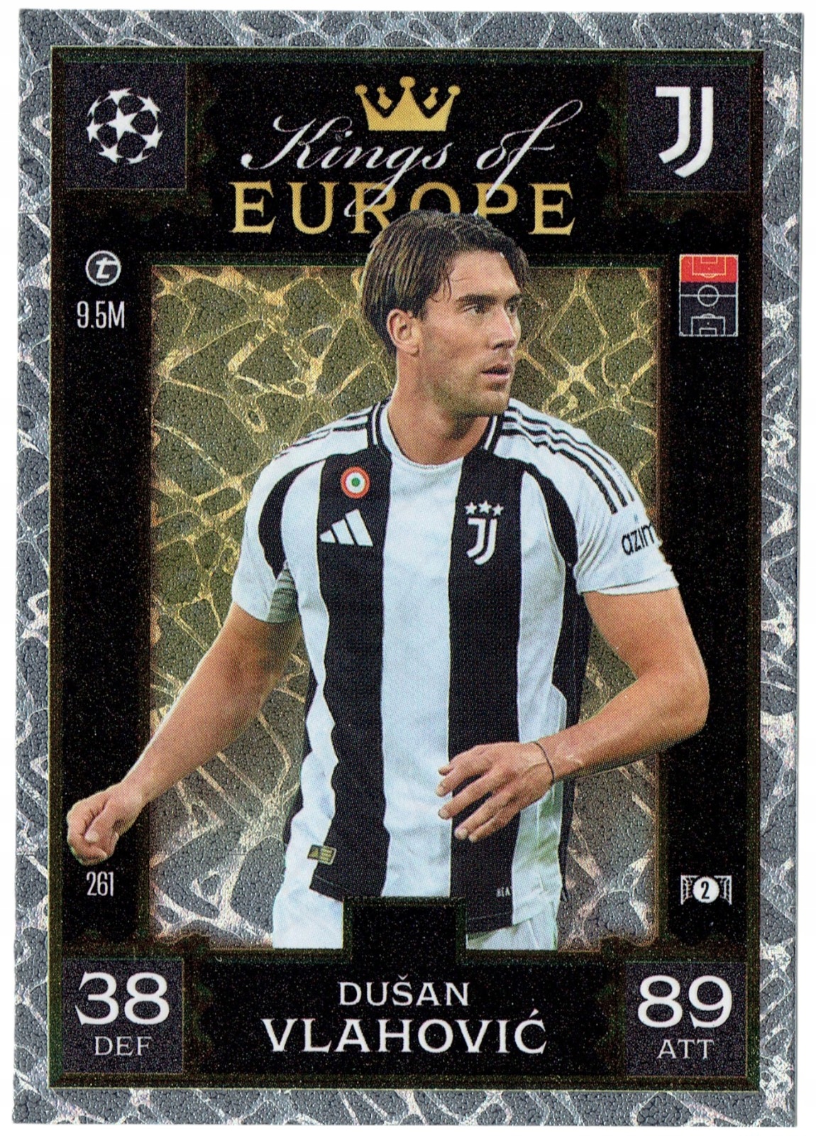 Topps Extra 2024-2025 Kings Of Europe 261 Dusan Vlahovic Juventus