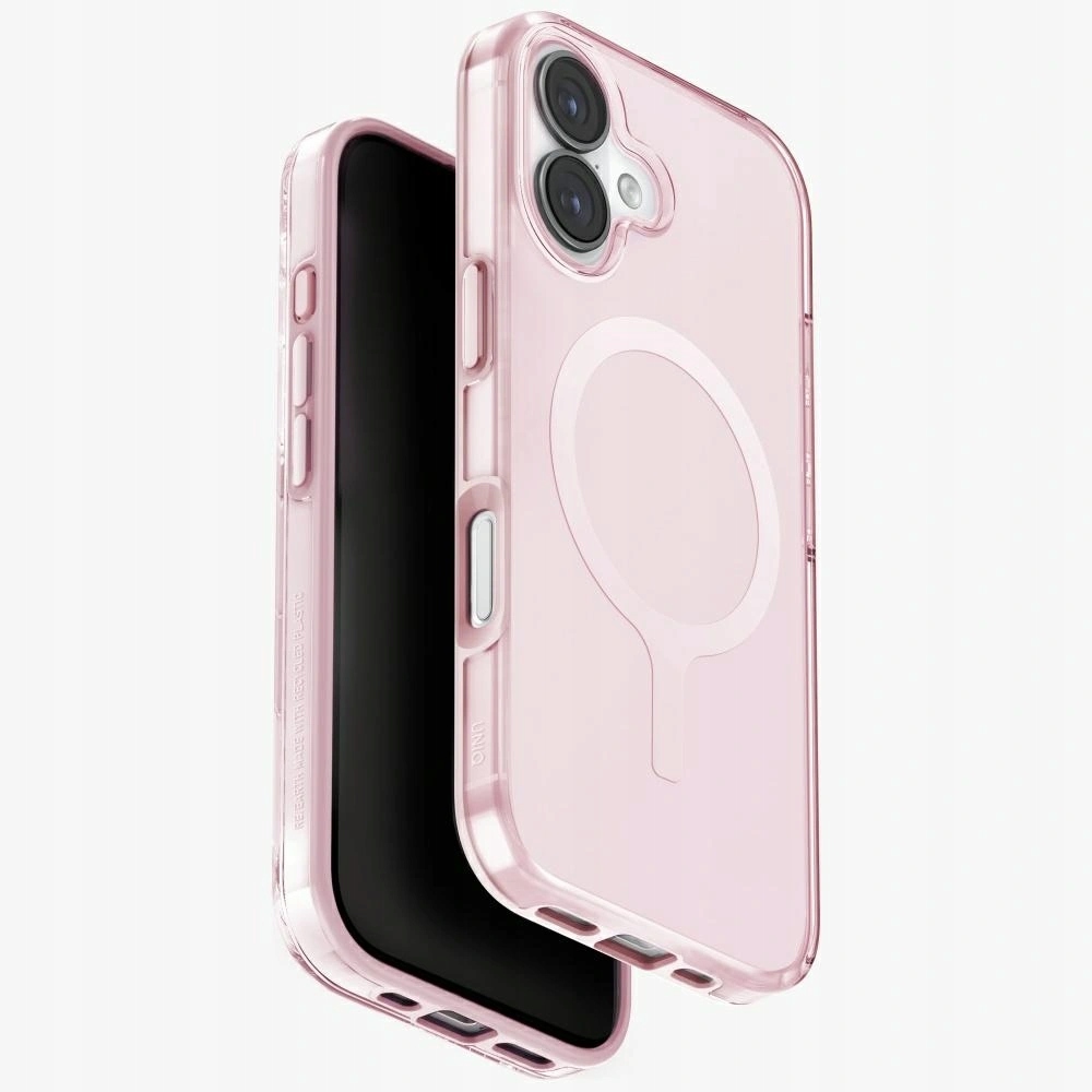 Pouzdro Uniq Clario pro Apple iPhone 17 Magclick Charging, růžové