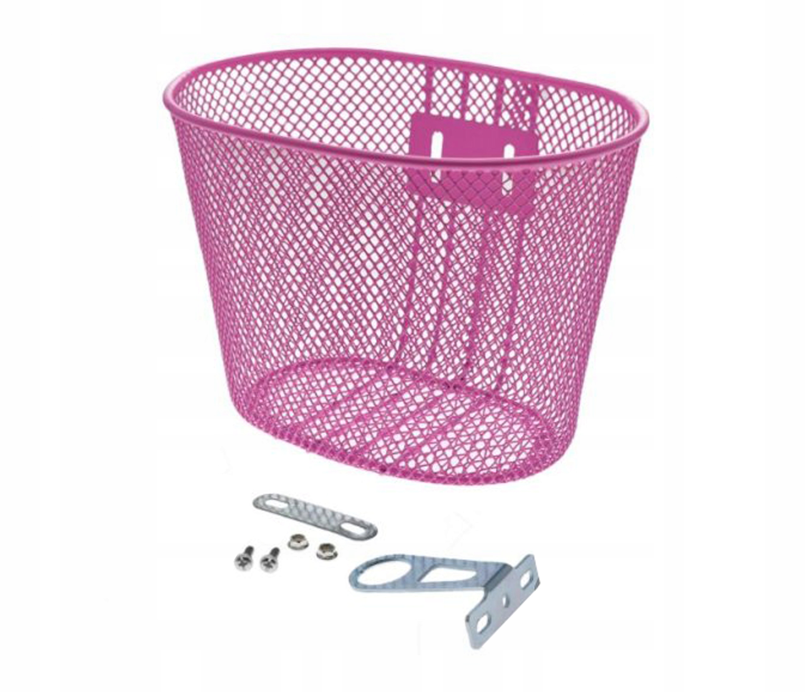 

Koszyk Kosz Rowerowy Bagażowy Przód Mały Różowy