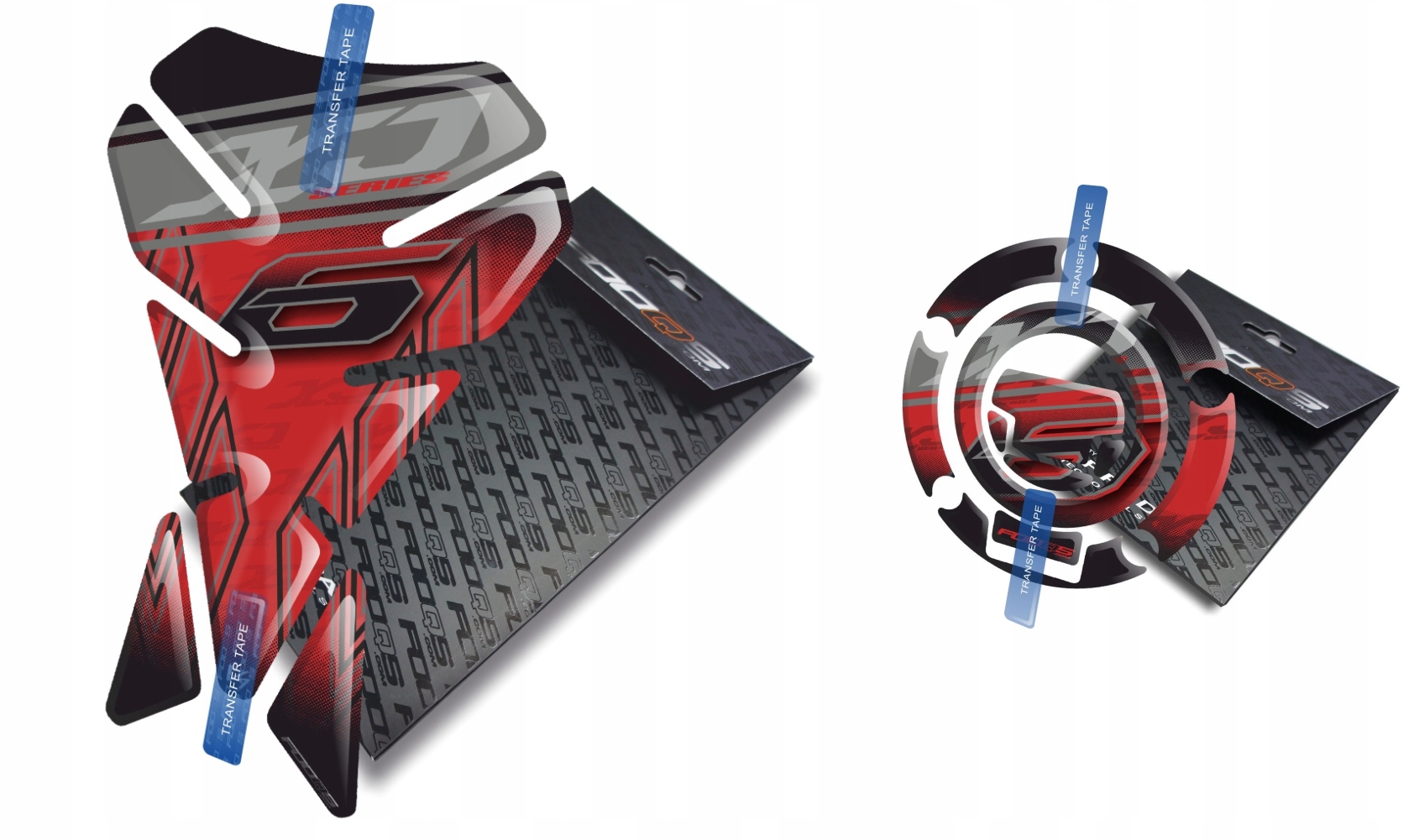 Tank-pad Cap-pad V1 od společnosti Fooqs pro Yamaha XJ-6 Červený