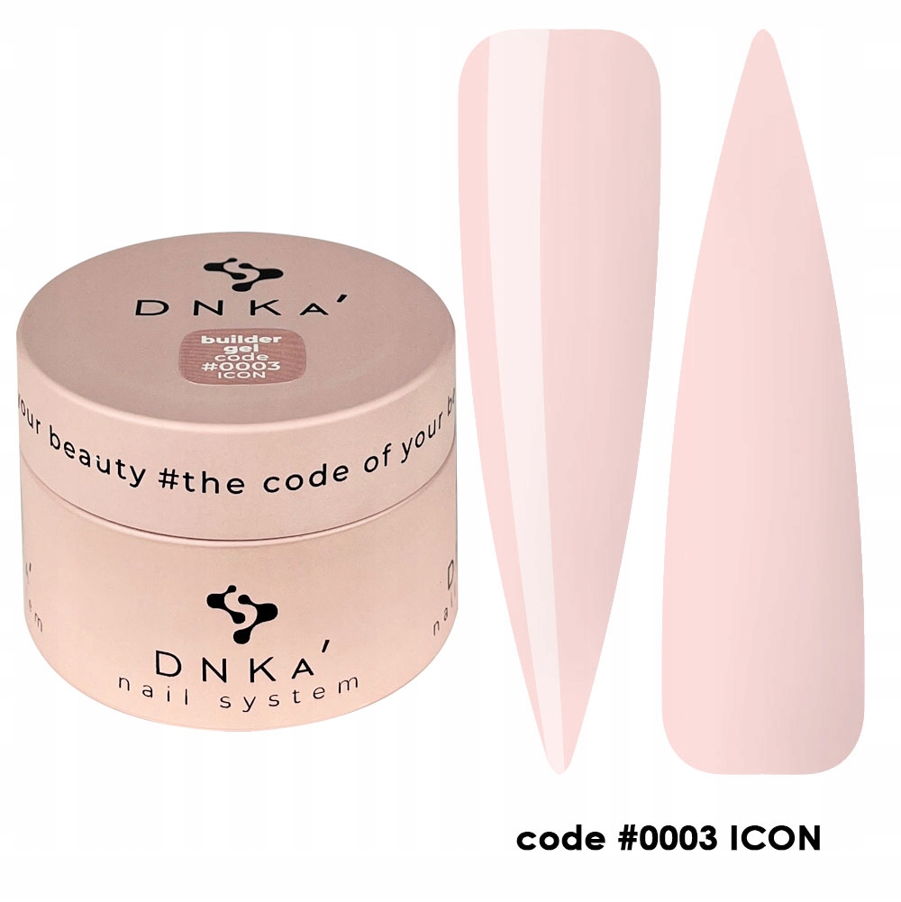 DNKa’ Builder Gel #0003 Icon, 30 ml żel budujący mleczno różowy