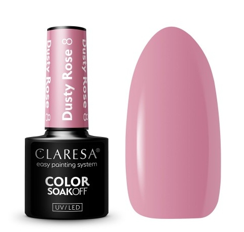 

Claresa Lakier Hybrydowy Uv/led Dusty Rose 8