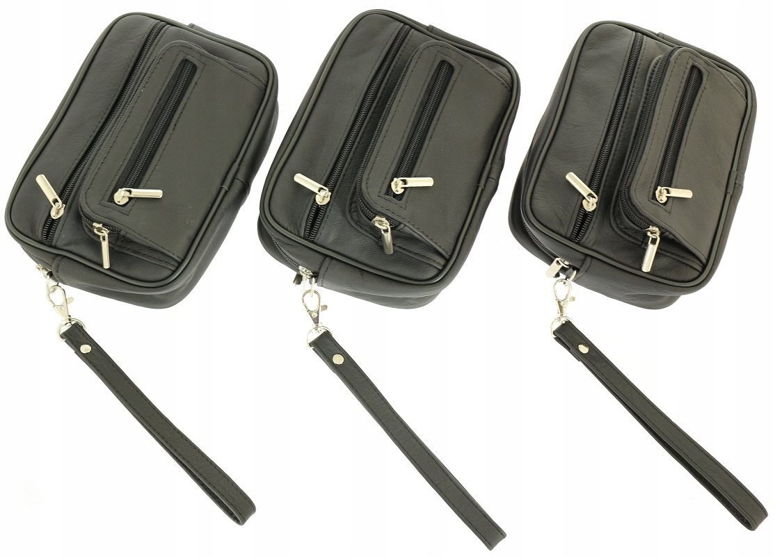 Skórzana pojemna saszetka męska do ręki PL PROD. EAN (GTIN) 5904999969544