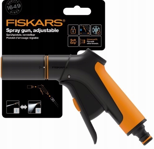 FISKARS PISTOLET ZRASZAJĄCY REGULOWANY COMFORT EAN (GTIN) 6411501512406