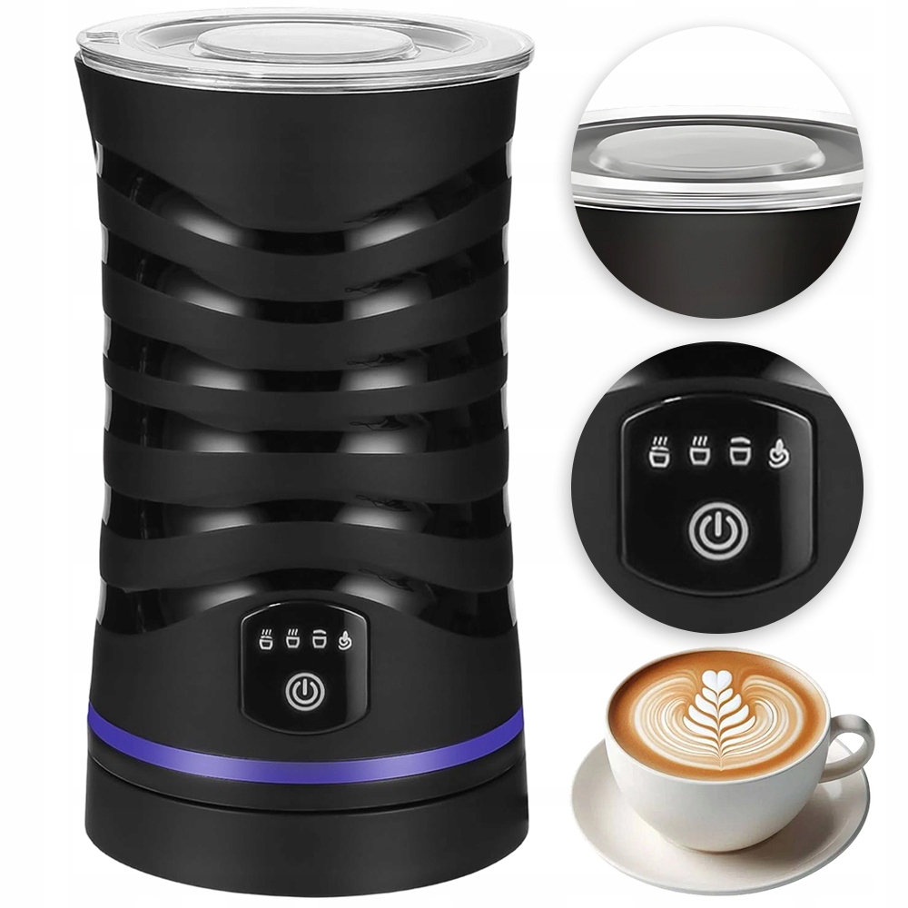 Napěňovač 4 režimy 600 ml Topení a pěna Cappuccino Latte Mokka 400 W