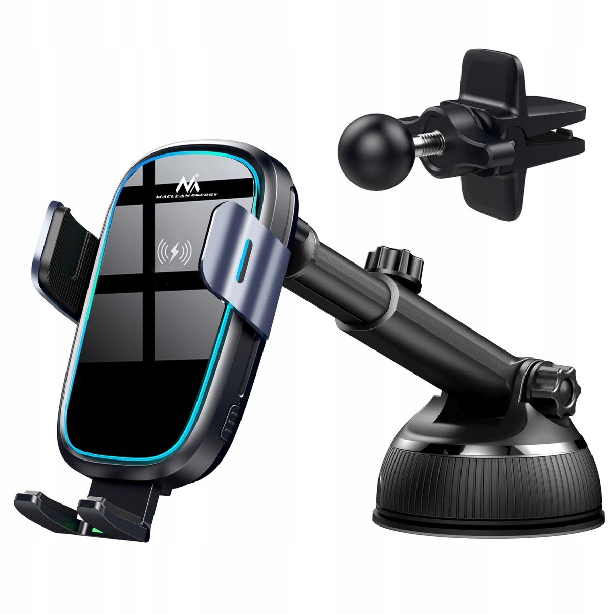 Uchwyt samochodowy z ładowarką bezprzewodową