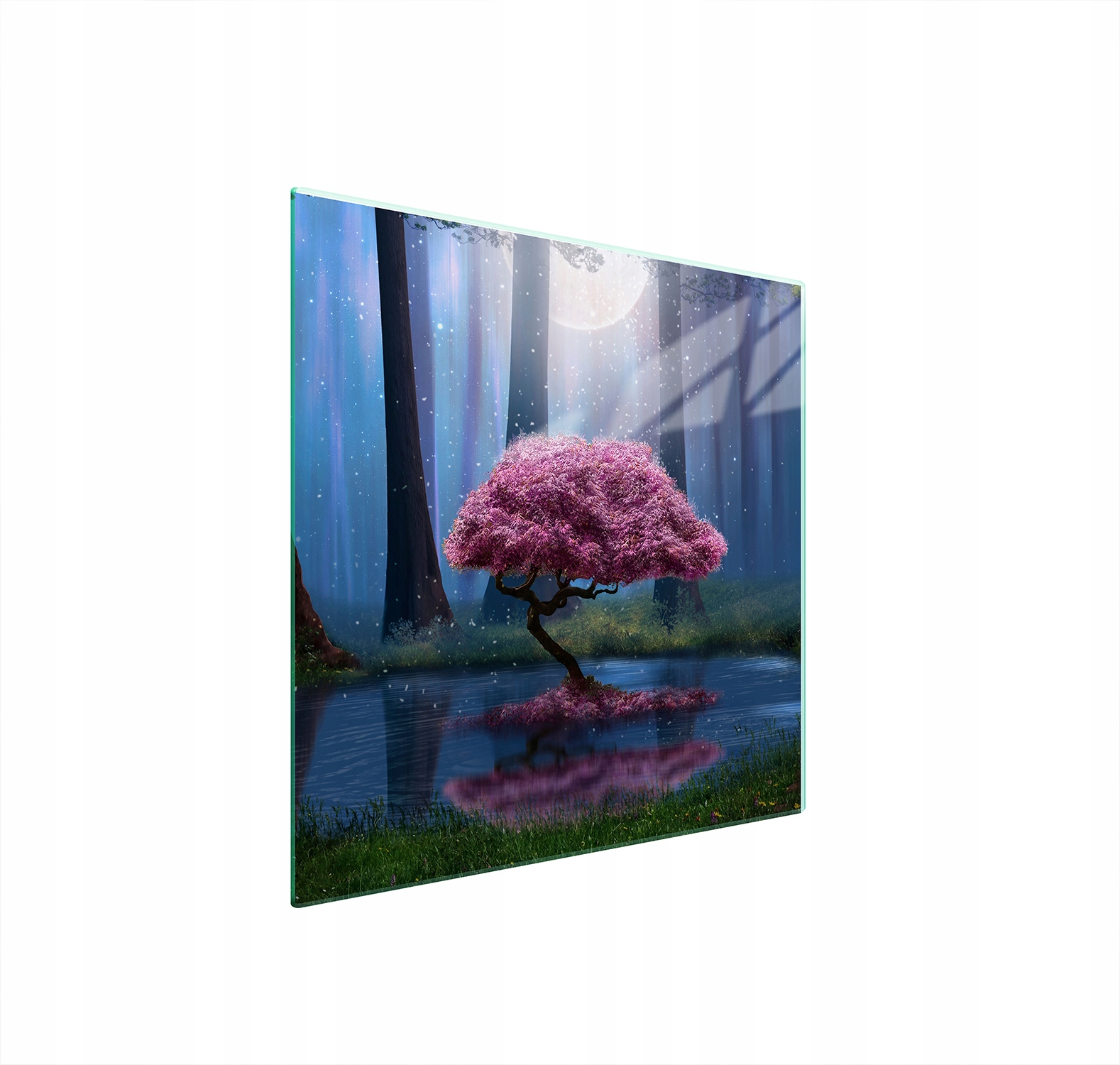 Skleněná Ochranná Deska Na Sporák 50x52 Dřevo Tvrzené Sklo