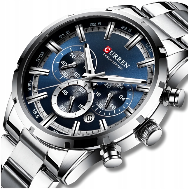 Pánské Hodinky Curren Klasické Elegantní Chronograf Datumovka 5 Barev