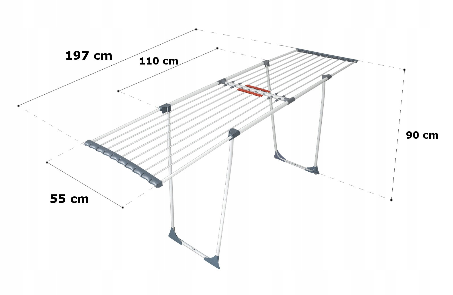 SUSZARKA TELESKOPOWA DO PRANIA DUŻA SKŁADANA 20M EAN (GTIN) 7640114035395