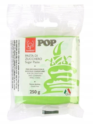 Levně Cukrová hmota Cukrová hmota Pasta Di Zucchero Pop Verde Prato 250 g