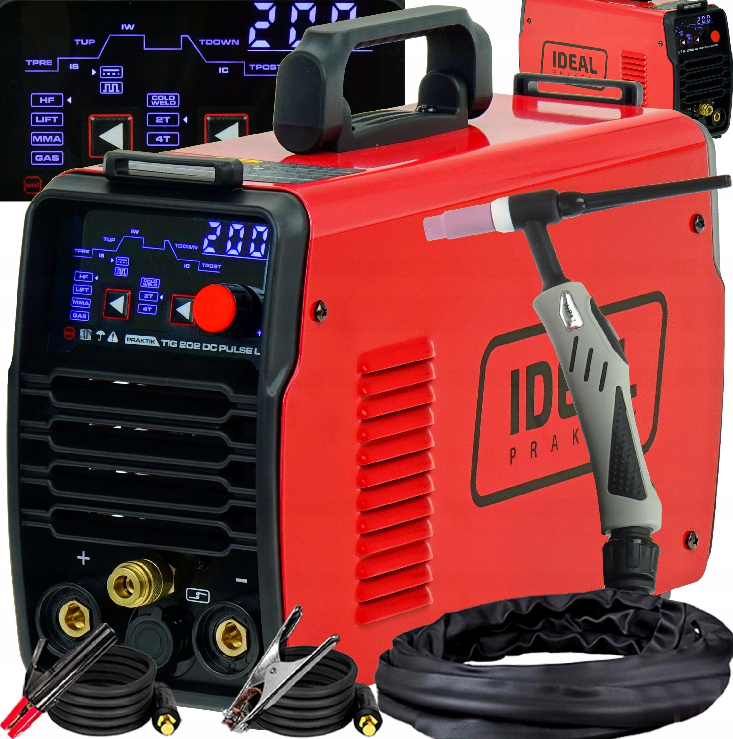 Spawarka Praktik Ideal 200A Tig Hf Lift Mma Puls