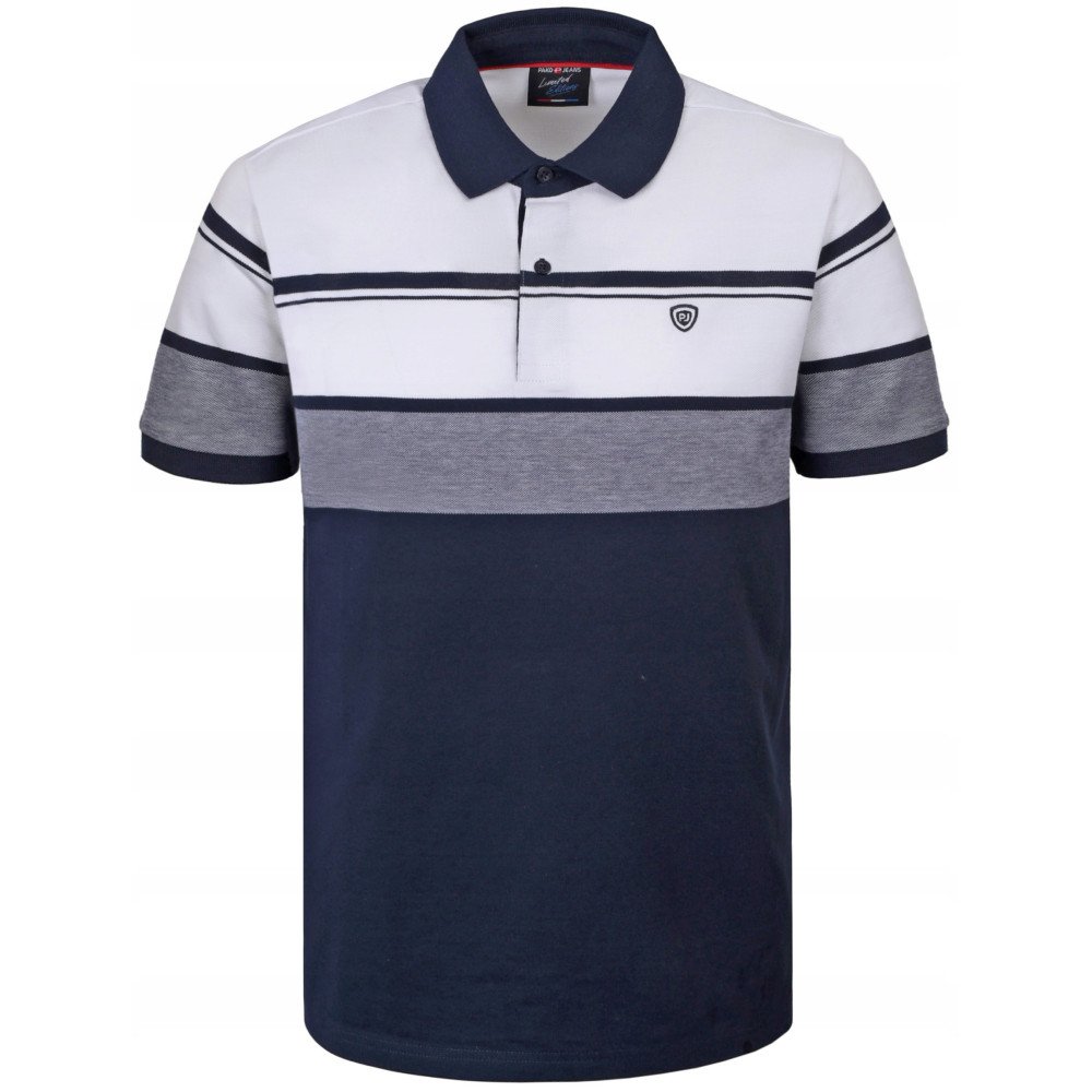 Polokošile Pánské Pako Jeans odstíny modré, pruhy XL