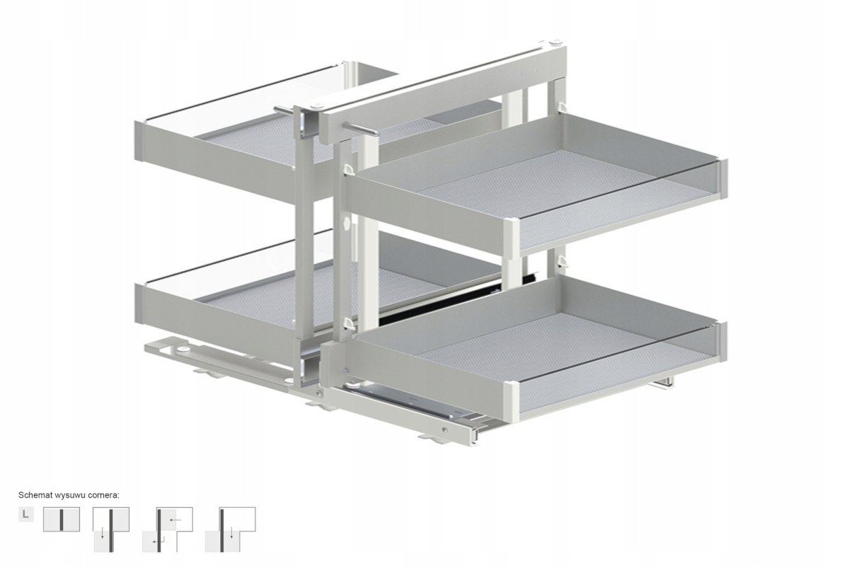 Magic corner comfort 1200 Lewy Biały Mat Rejs Puro