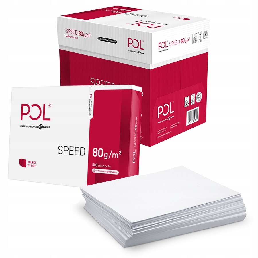 

Polspeed papier do drukarki A4 2500 ark. 5 ryz