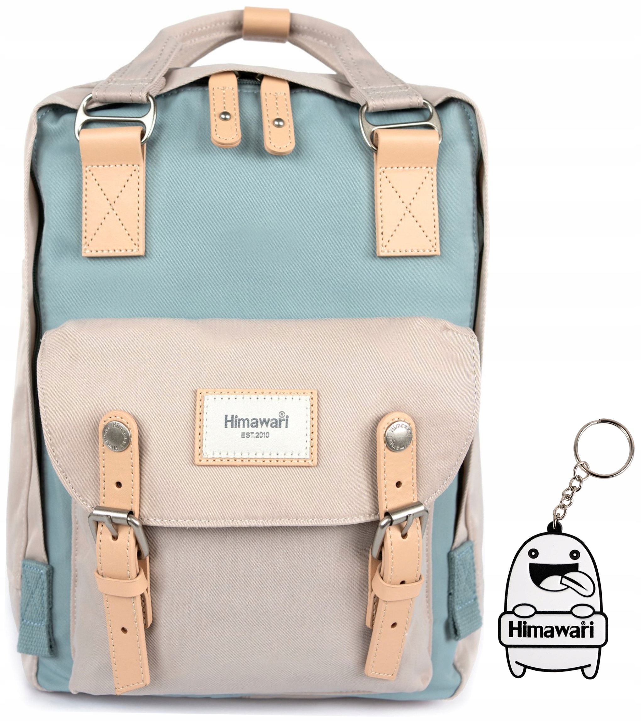 Batoh Himawari Double Autumn S prostorný, lehký, světle béžový