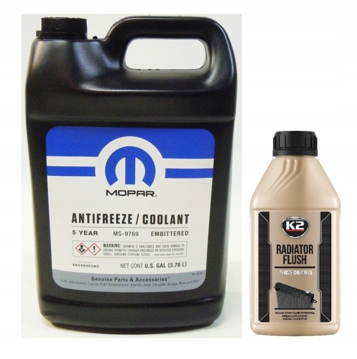 Mopar Koncentrát Chladicí Kapaliny 5 Let (3,78 L) Výplach K2 Bonus