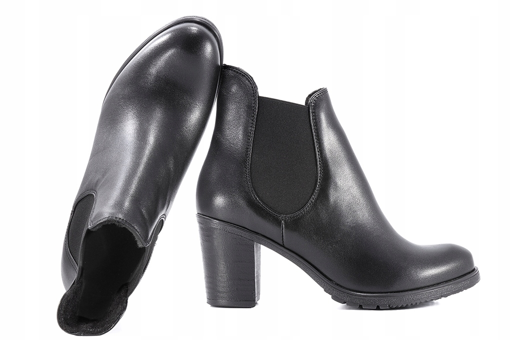 Baldaccini 588000 Kotníkové Boty Dámské Zimní Kozačky Podpatek Kůže