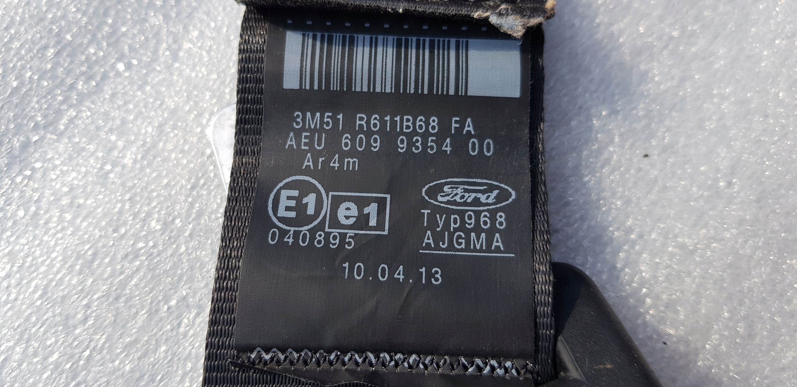 FORD C-MAX PAS BEZPIECZEŃSTWA TYŁ ŚRODEK DACHOWY Typ samochodu Samochody osobowe