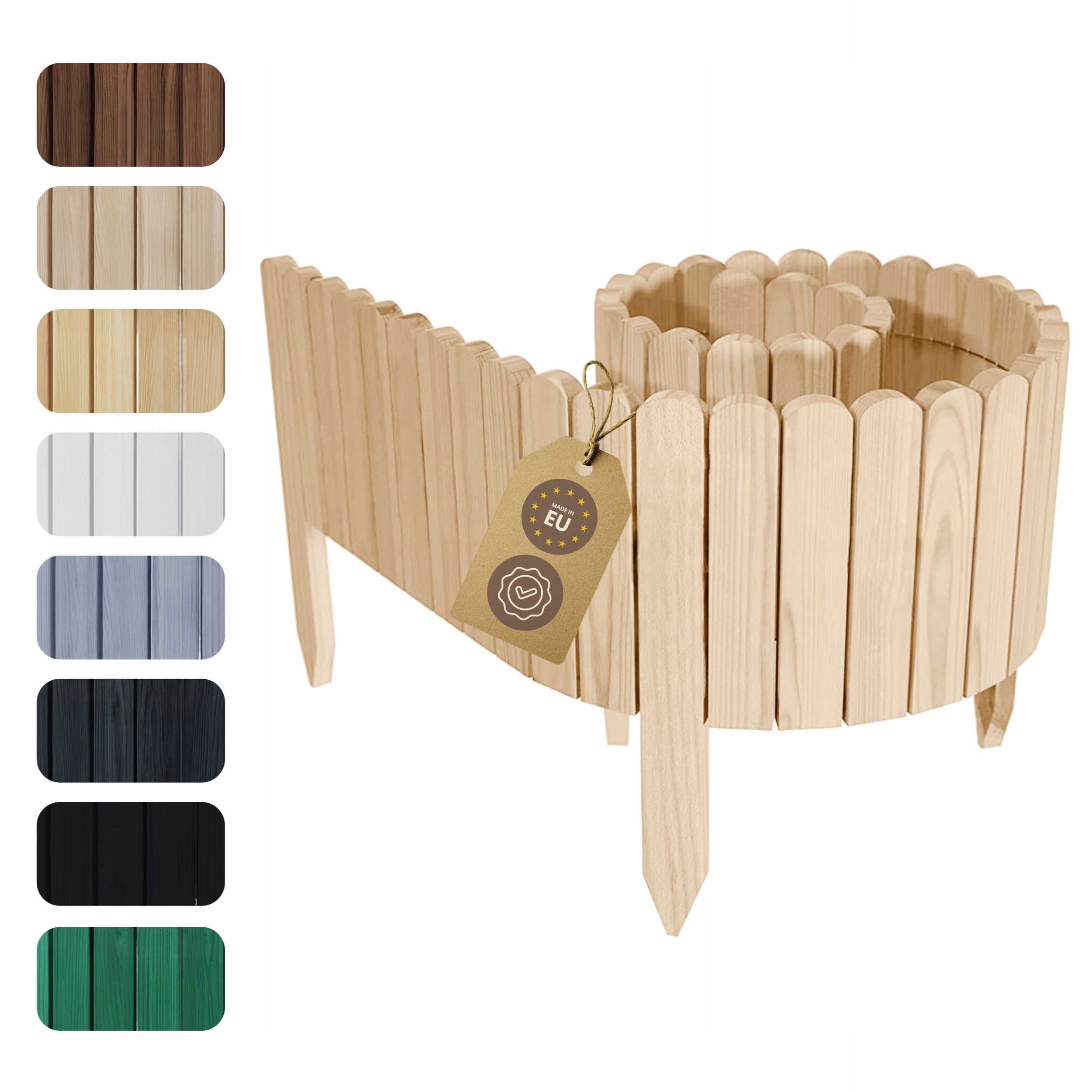 Floranica Zahradní lem 200x40 cm surové dřevo plotek