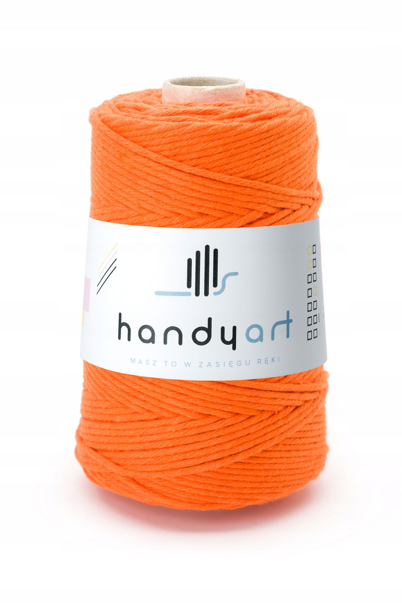 Sznurek do makramy bawełniany orange 3mm 200m