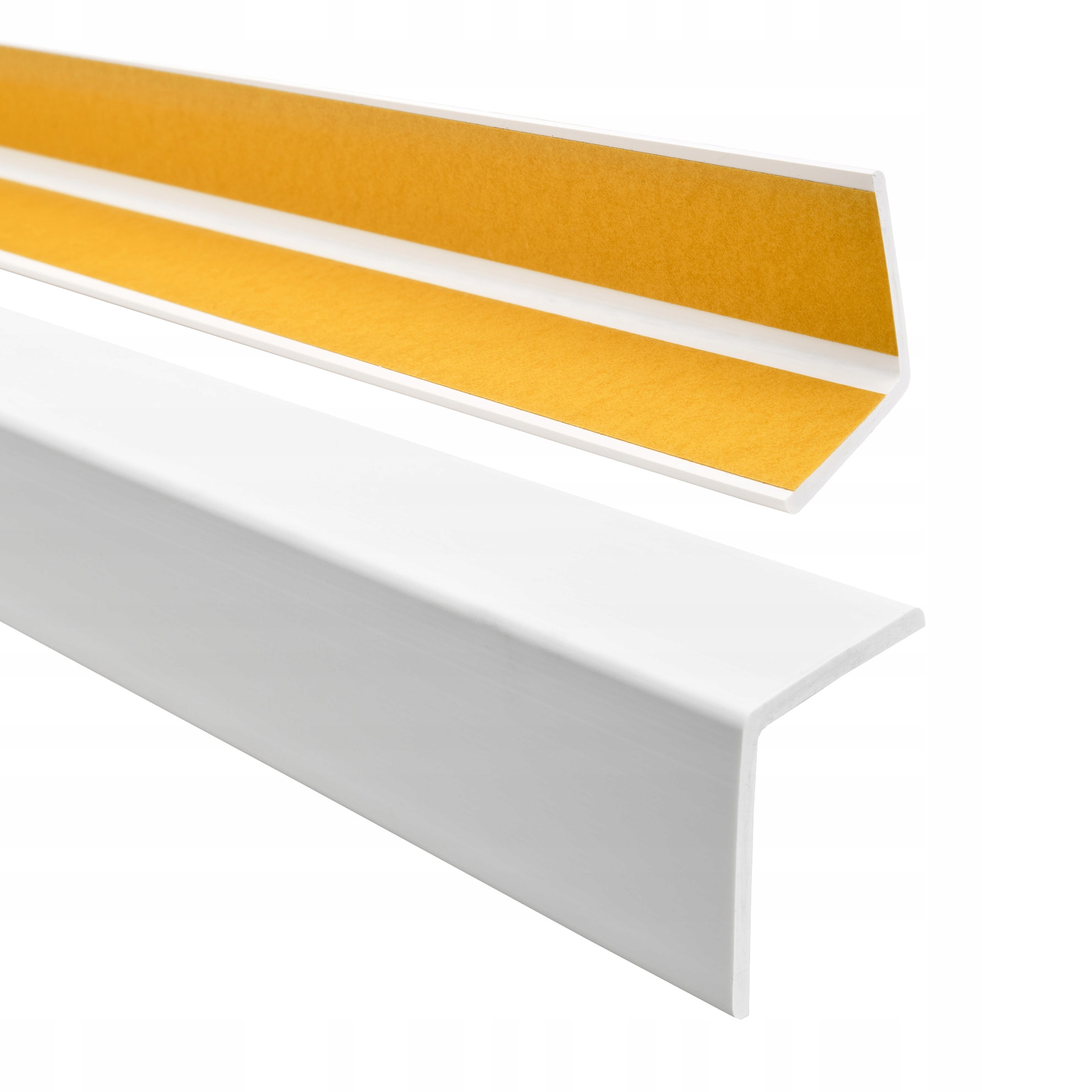 Uholník mäkký PVC,ochranný, samolepiaci,biely, 50x50mm, 110cm