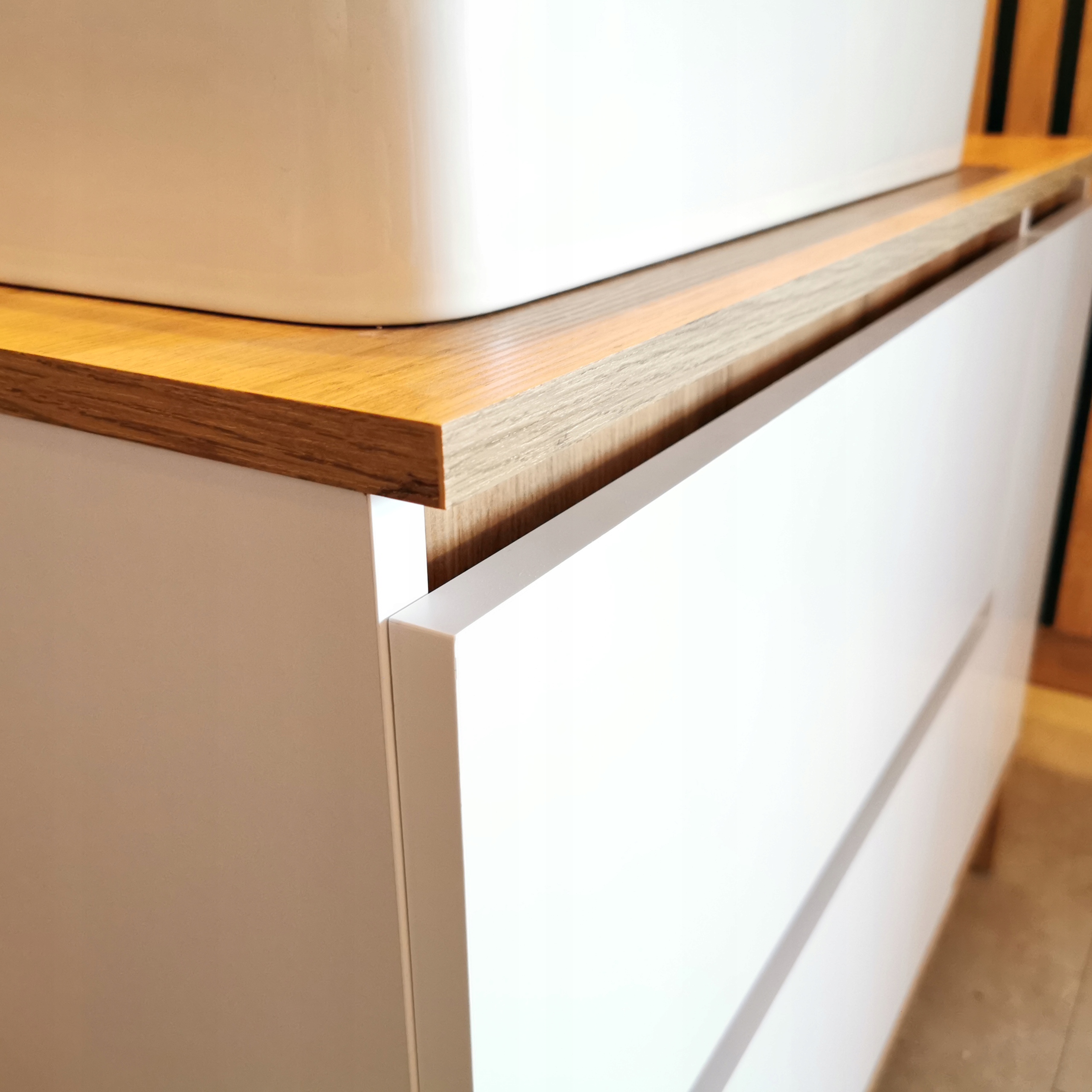 Szafka pod umywalkę _2_SZUFLADY+KOSZ_bez składania_ Pod_Wymiar_ POD KOLOR_ Typ stojące