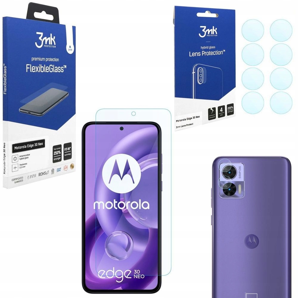 

Szkło 3mk 4x Aparat do Motorola Edge 30 Neo