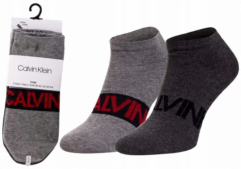 

Calvin Klein Skarpety Skarpetki Stopki 2P r. 43-46