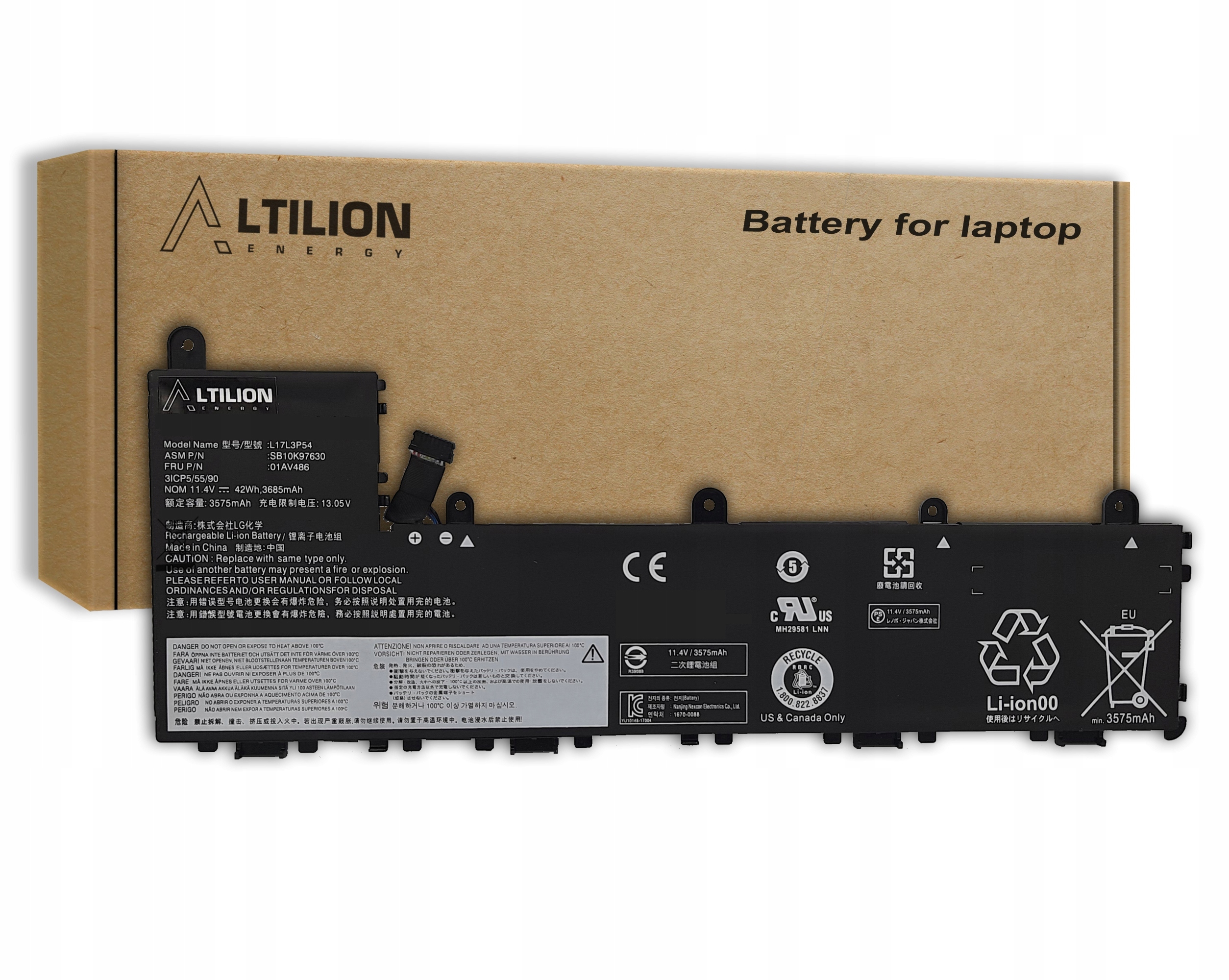 Batéria Altilion Energy L17L3P54 kompatibilná s Lenovo